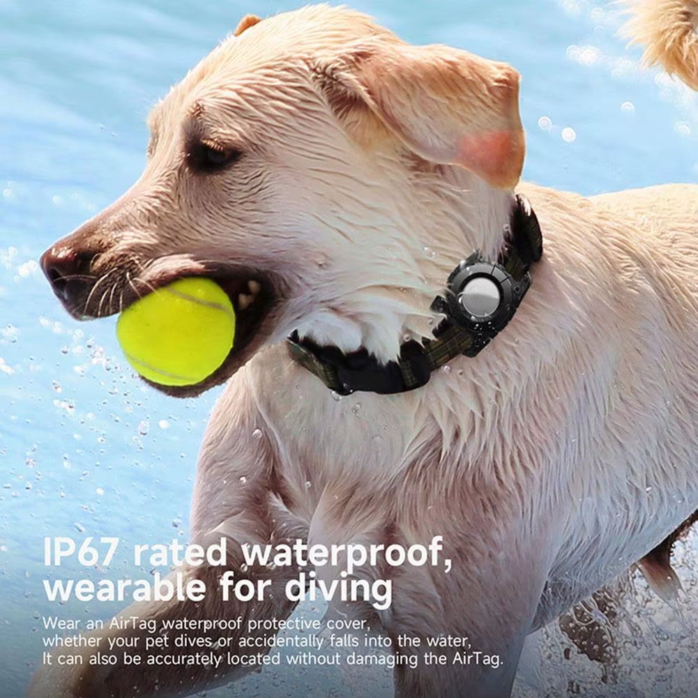 For Apple Case Dog Cat Collar GPS Finder IP67 Waterproof Protective Case for Apple Air Tag Tracker Holder